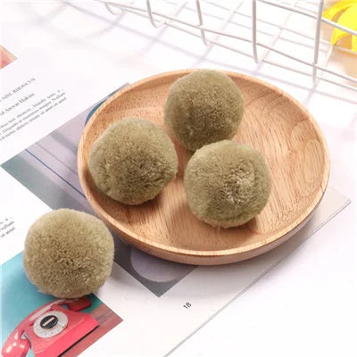 Multi Size Pom Piel 15mm/20mm/25mm/30mm/40mm Soft Pompones Fluffy Plush Crafts DIY Pom Pom Bal Wedding Sewing Party Accessori