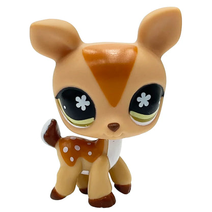 Rare Pet Shop LPS Toy Stands Short Hair Cat Original Kitten Husky Puppy Dog Fox Cute Animal Old Bobble Head Toy