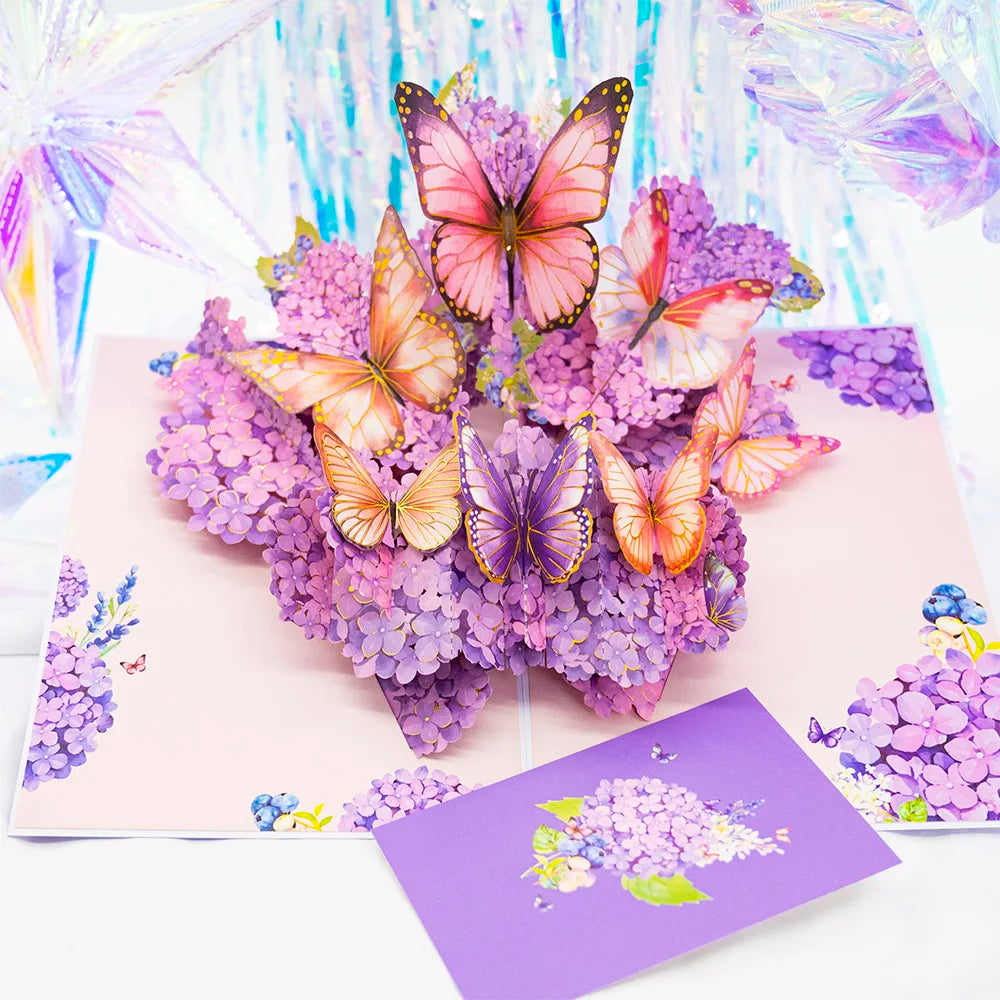 3D Pop Up Flower Greeting Cards Wedding Card Anniversary Thanksgiving Valentines Day Birthday Gift Thank You Card Handmade Ca