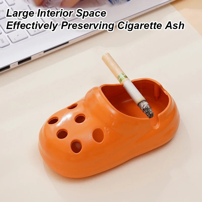 Creative Cute Hole Shoe Ashtray, Flame Retardant PP Material+anti Fly Ash, Suitable for Home/office/hotel Panoramic View