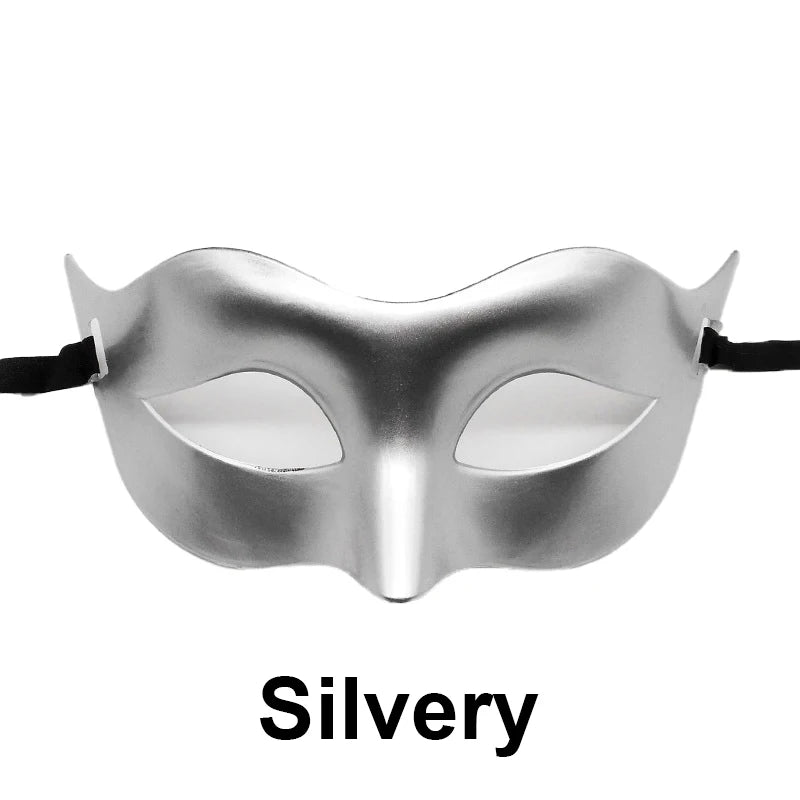 Women Man Sexy Gentleman Masquerade Mask Prom Mask Halloween Party Props Black White Retro Mask Plastic Half Face Cosplay Mas