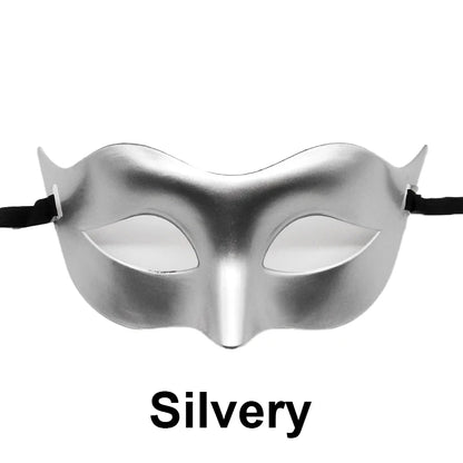 Women Man Sexy Gentleman Masquerade Mask Prom Mask Halloween Party Props Black White Retro Mask Plastic Half Face Cosplay Mas