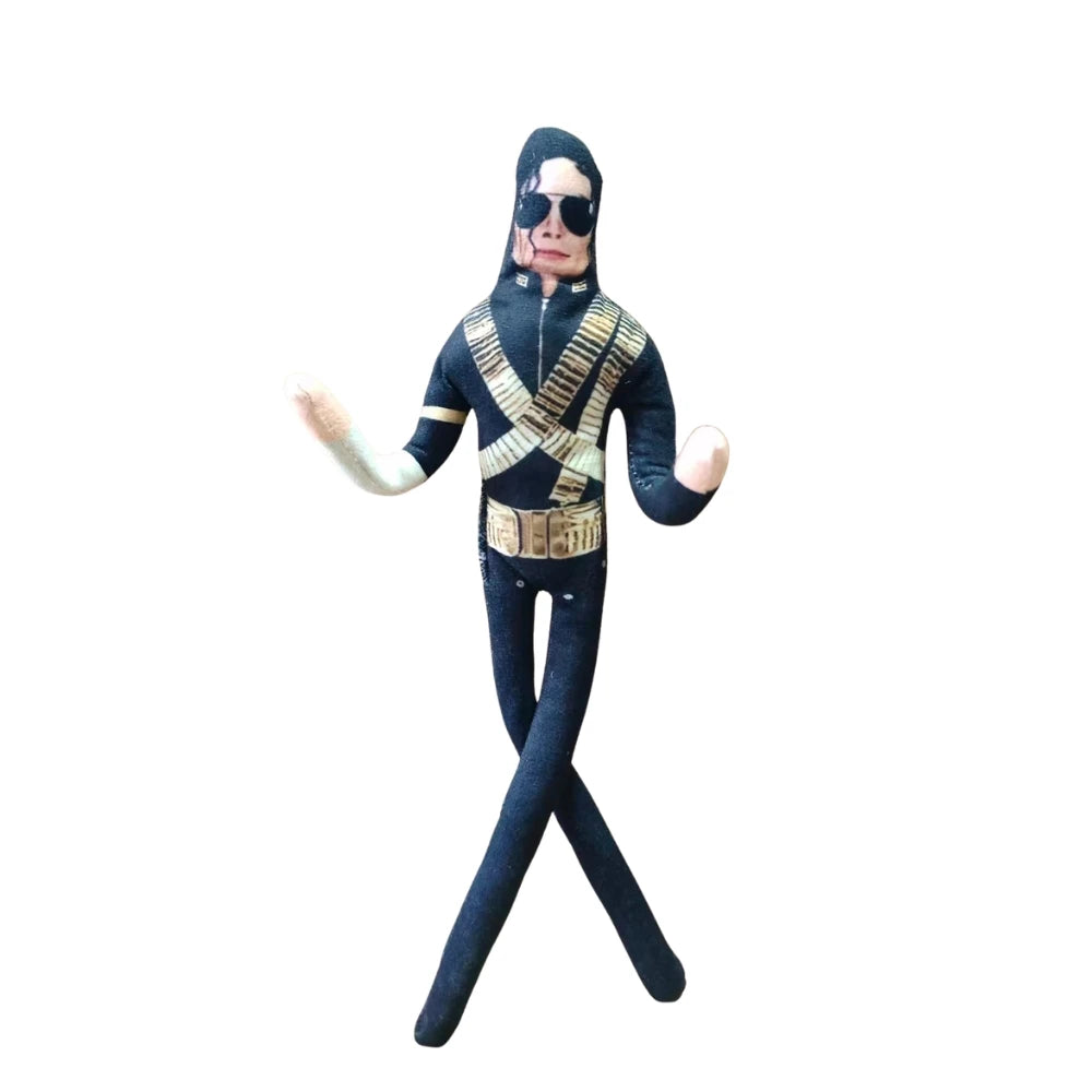 New Style Michael Jackson Cosplay Prop Doll Plush Stuffed Figure Dolls Room Decoration Abstract Joint Mobility Props Gift