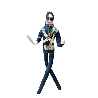 New Style Michael Jackson Cosplay Prop Doll Plush Stuffed Figure Dolls Room Decoration Abstract Joint Mobility Props Gift