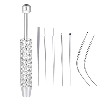 14/16/18G Titanium Curved Taper Insertion Pin Tool Internal Thread Piercing Kit For Tragus Helix Lip Nose Piercing Jewelry