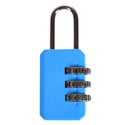 3 Digit Resettable Combination Padlock Luggage Case Padlock Box Black Lock Coded Lock School Gym Locker Sheds 2022 - blue A