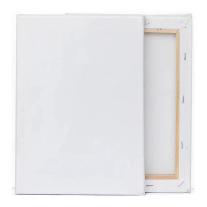 5pcs White Blank Square Artist Canvas Wooden Board Frame Cotton Artist Canvas Boards for Oil Painting Acrylic Watercolor