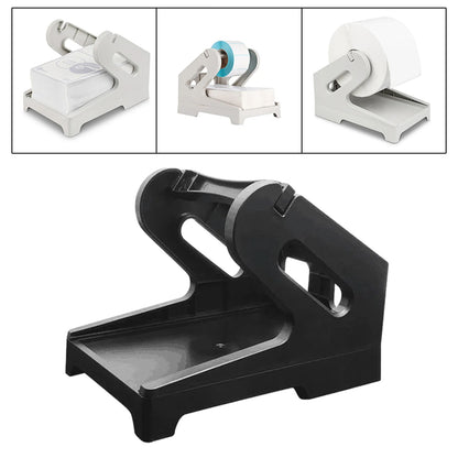 Label Holder Desktop Printer Accessory Supplies Shipping Label Stand for Rolls and Fanfold Labels Supermarket Factory Office