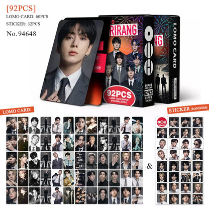92 Single Small Card New Album Fan Support Photo Cards, Greeting Cards, Journal Stickers, LOMO Card Collectible Gift