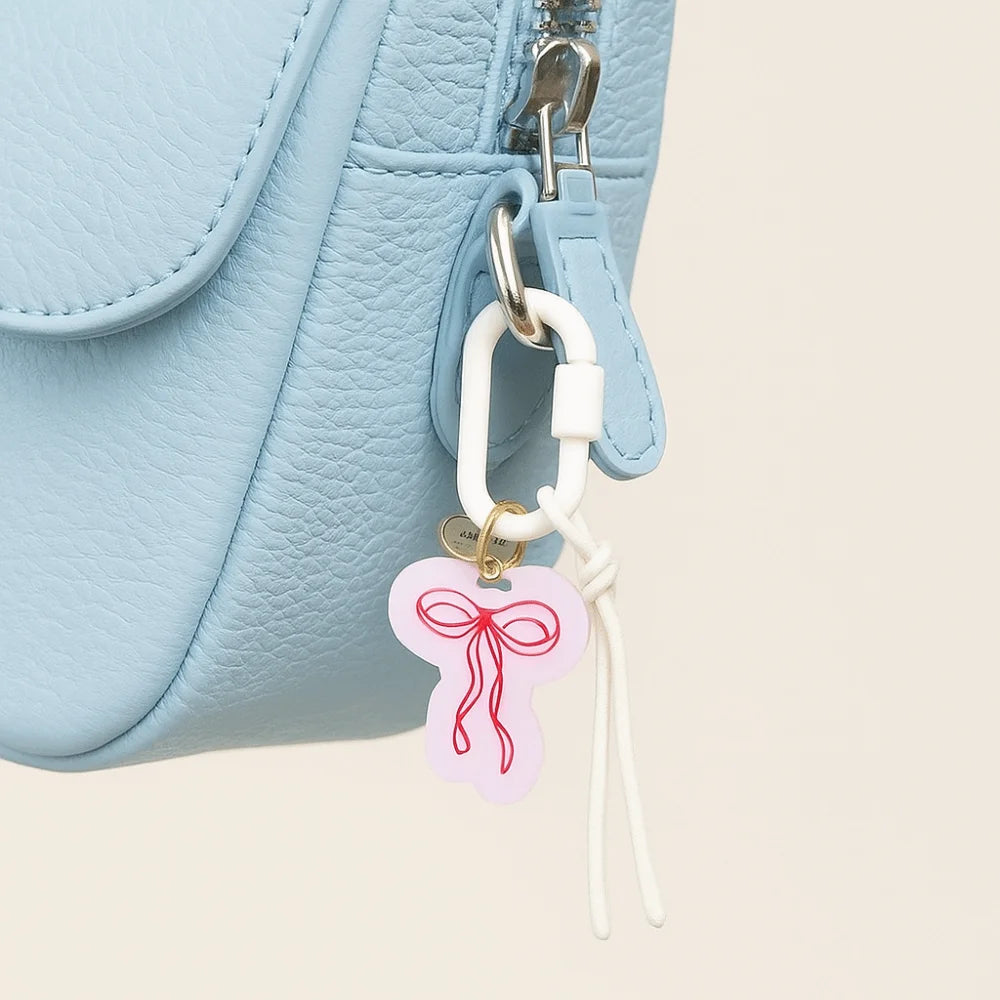 Acrylic Charms Retro Rope Woven Pendant Geometric Car Keyring Mobile Phone Pendant Fashion Cartoon Bag Chain Charms