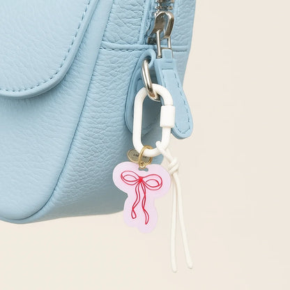 Acrylic Charms Retro Rope Woven Pendant Geometric Car Keyring Mobile Phone Pendant Fashion Cartoon Bag Chain Charms