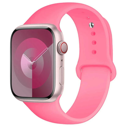 Silicone Band For Apple Watch strap 44mm 45mm 40mm 41mm 42-38mm 45 mm sport bracelet iwatch series 8 7 6 5 4 3 SE 9 Ultra 2 4