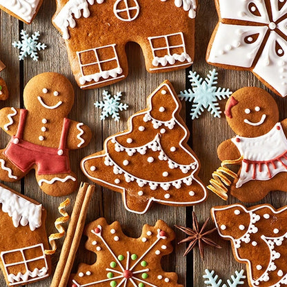 5Pcs/set Christmas Cookie Cutter Gingerbread Xmas Tree Mold Christmas Cake Decoration Tool Navidad Gift DIY Baking Biscuit Mo
