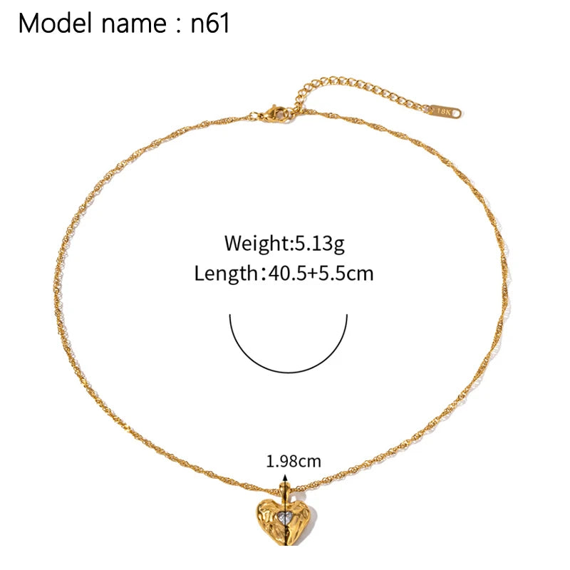 2026 Vintage Necklace On Neck Chain Women's Jewelry Accessories For Girls Clothing Aesthetic Gifts Fashion Pendant - gold n61