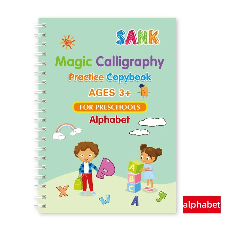 Magical Tracing Workbook Educational Montessori Books for Children Pen Control Training Reusable Calligraphy Copybook for Kid