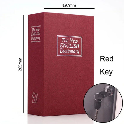 Dictionary Mini Book Safe Security Key Locker Money Hidden Secret Safe Key Safe Box Cash Money Coin Storage Jewellery Lock Bo