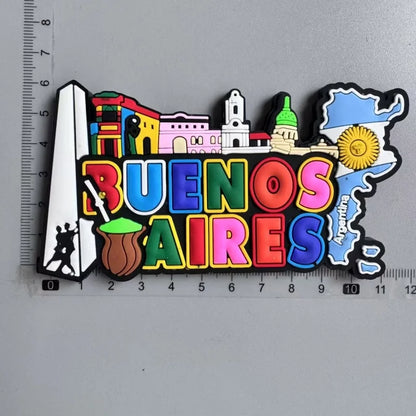 Argentine Travel Souvenirs PVC Fridge Magnets Tourist Souvenir Fridge Decorations Gifts - Argentina I