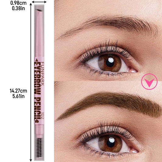 2 in1 Eyebrow pencil professional Cosmetics makeup for women 5 Colors Waterproof Eyebrow Tattoo brush Long Lasting eyebrow pe
