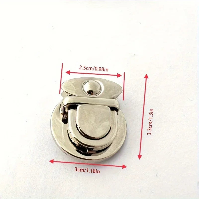 5Pcs Women's Lock Clasp - DIY Craft Hand Bags Clasp - Metal Snap Clasp Locks - Wallet Fasteners - Wallet Buckle