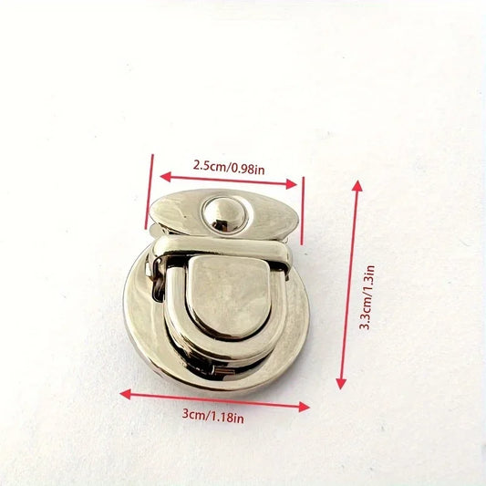 5Pcs Women's Lock Clasp - DIY Craft Hand Bags Clasp - Metal Snap Clasp Locks - Wallet Fasteners - Wallet Buckle
