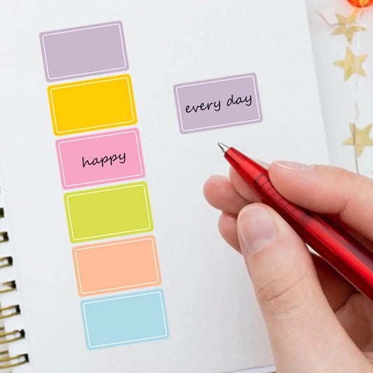 500 Waterproof Colored Labels Stickers Color-Coding Removable Labels Solid Colors Tags for Inventory Address File Classificat
