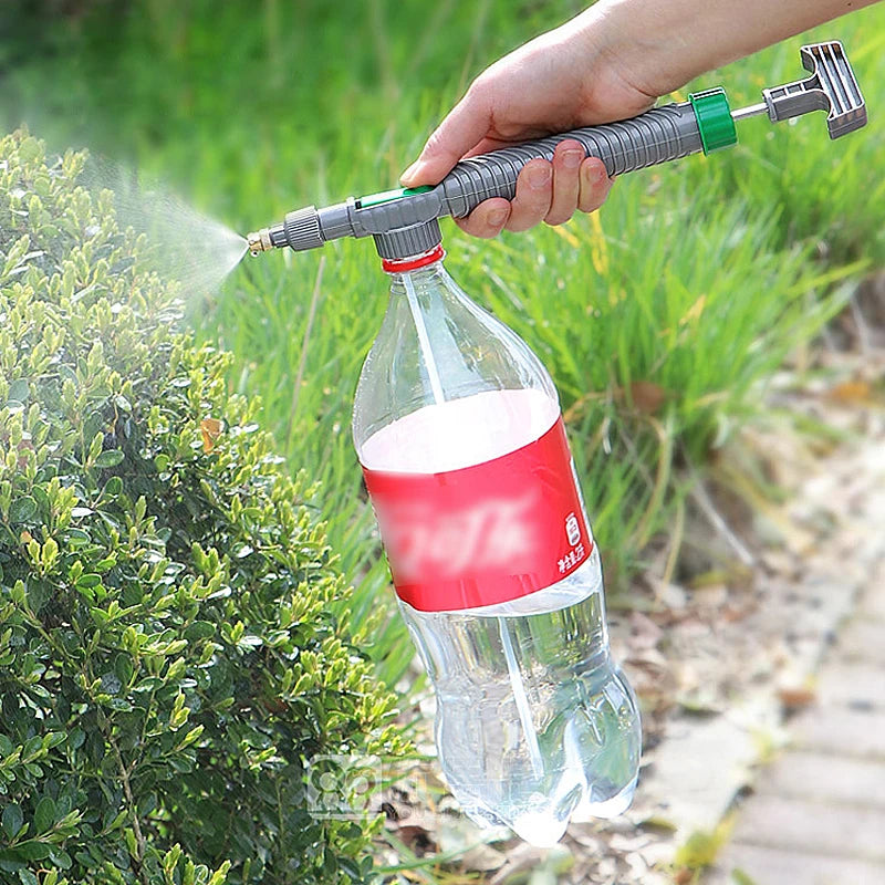 High Pressure Air Pump Manual Sprayer Adjustable Drink Bottle Spray Head Nozzle Garden Watering Tool Sprayer Agriculture Tool