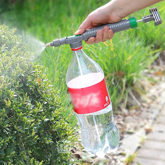 High Pressure Air Pump Manual Sprayer Adjustable Drink Bottle Spray Head Nozzle Garden Watering Tool Sprayer Agriculture Tool