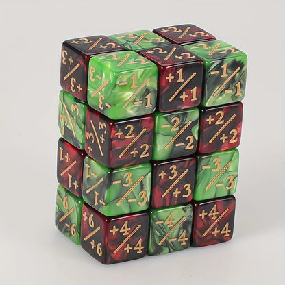 24pcs Magic Party Counting Dice Set With Starry Sky Design - Perfect For Mtg Card Games & Magic Games Enhance Math Skills - 2