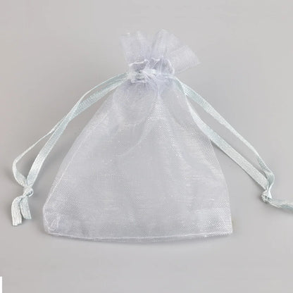 50/100pcs Colorful Organza Gift Bag 5x7 7x9 9x12 10x15 13x18cm Party Wedding Favors Candy Jewelry Packaging Drawstring pouche