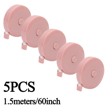 Sewing Tape Measure Dual Sided Retractable Ruler with Push Button Ruler for Weight Loss Medical Body Measurement Tailor Tool 