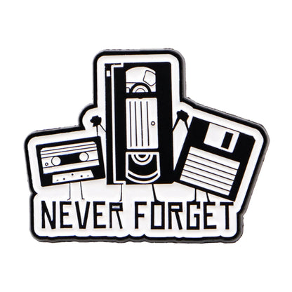 Vintage 1985 Brooch Creative Tape Enamel Pins Music TV Lapel Pin For Backpack Clothing Accessories Metal Badge Jewelry Gift -