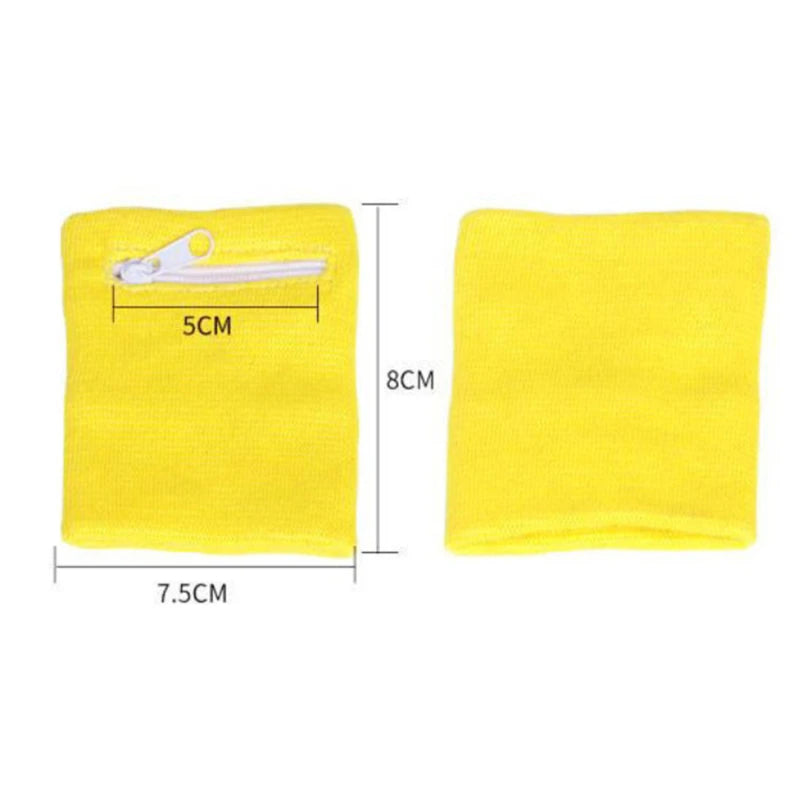 Sports Wristband with Zipper Pouch Running Sports Arm Band Bag For MP3 Key Card Storage Bag Basketball Sweatbands Wristband B