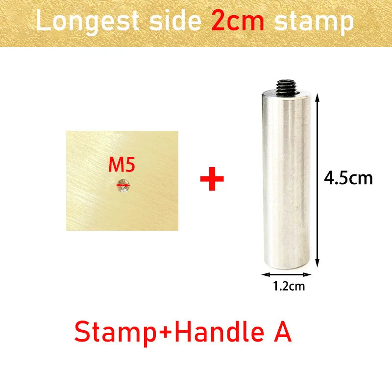 Leather Stamp LOGO Customisation Brass Mould Hand Punching Leather Stamps Brand Working Carving Stamping Punches Tools Craft 
