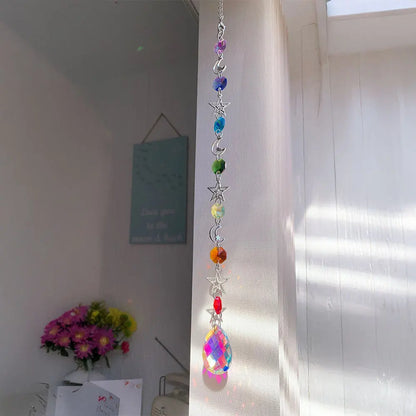 Crystal Wind Chime Rainbow Maker Sun Catcher Dream Catcher Pendant Home Garden Decor Wind Chime, Holiday, Festival, Home Deco