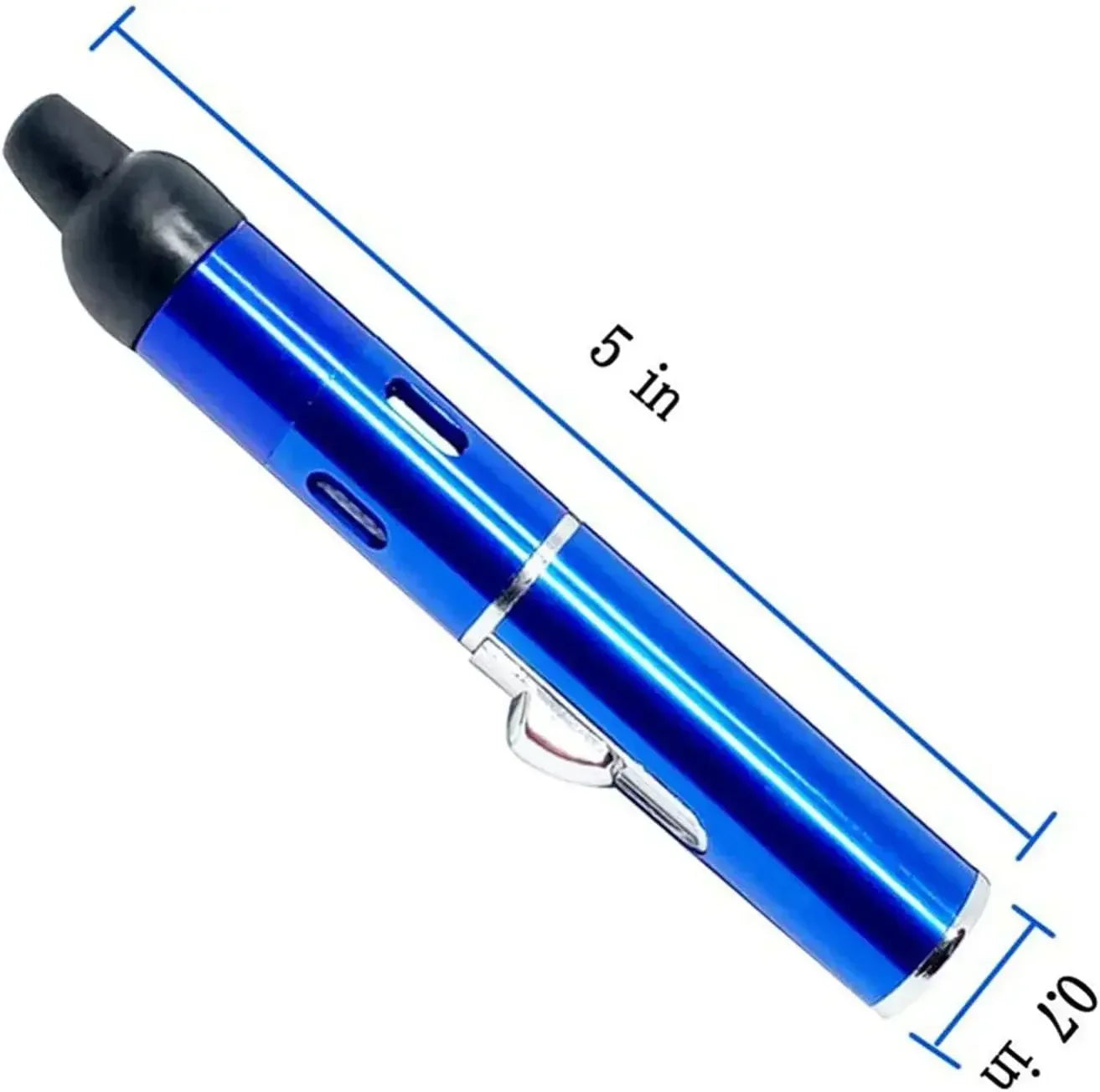 NEW Metal Direct Long Pen Spray Blue Flame Igniter Aromatherapy Lighter Portable LoopInflatable Lighter Cigarette Accessories