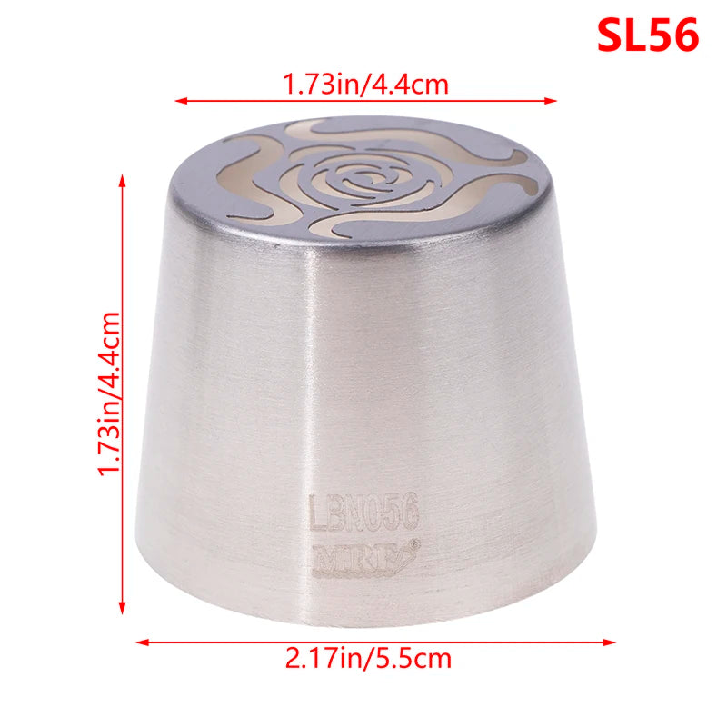 1Pc Stainless Steel Russian Piping Tips Christmas Cake Icing Frosting Nozzles For Cupcake Decoration DIY Kitchen Baking Tool 