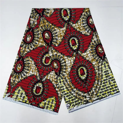 African Ankara prints batik patchwork fabric real wax African sewing material 100% cotton tissu for dress crafts - as picture