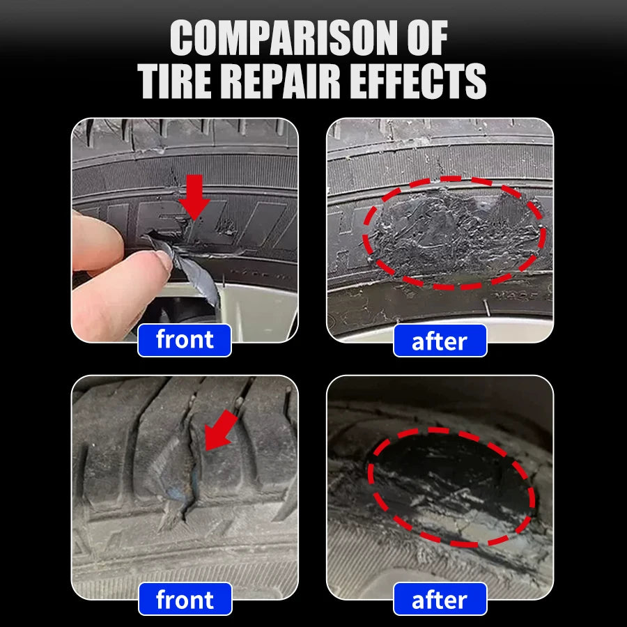 Tire Repair Glue Strong Rubber Wear-resistant Non-corrosive Adhesive Tire Sealing Bonding Glue Car Tire Repair Sealant