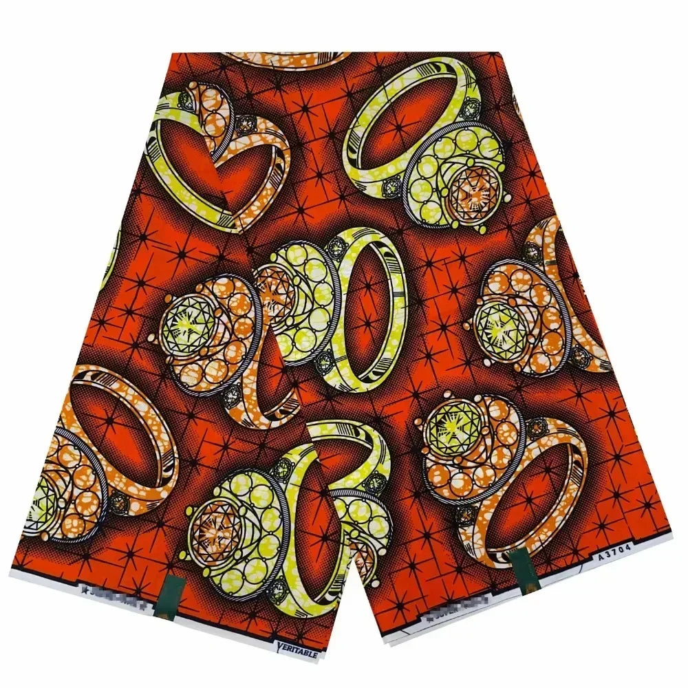 2024 6 Yards 100% Cotton Veritable Wax Pagne African Super Real Holland Wax VL Original Batik Lace Dress Dutch Loincloth