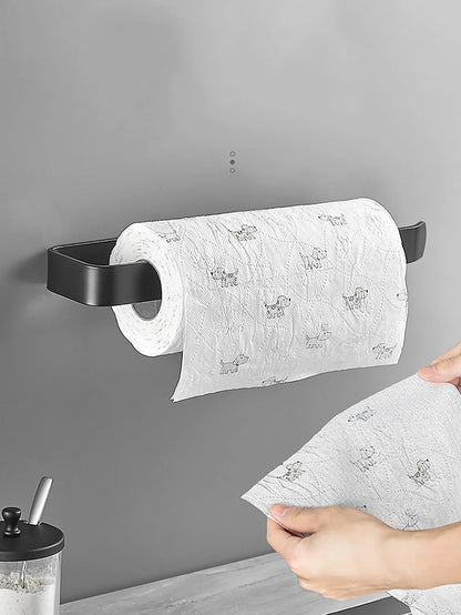 Kitchen Paper Towel Holder Adhesive Tissue Hanger Toilet Roll Paper Dispenser Cabinet Storage Napkin Rack Bathroom Accessorie
