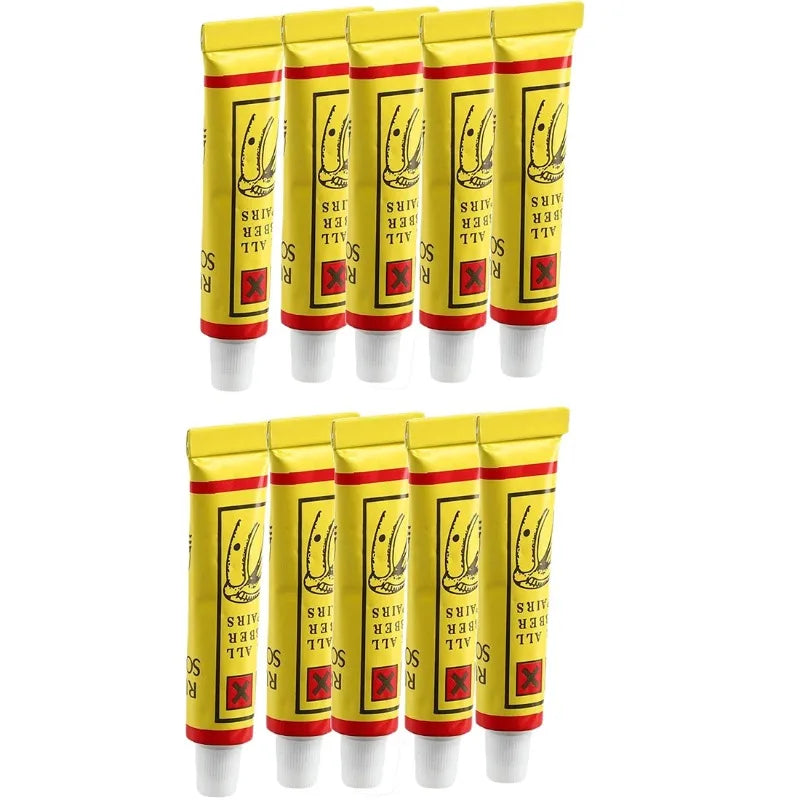 Bike Tire Patch Kit - Instant Puncture Repair Glue & Rubber Cement for Bicycle Inner Tube Tires