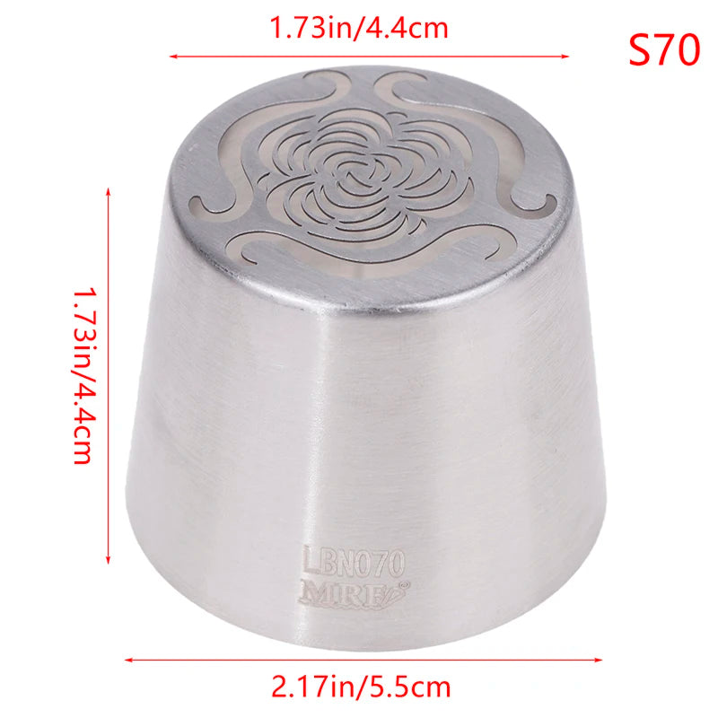 1Pc Stainless Steel Russian Piping Tips Christmas Cake Icing Frosting Nozzles For Cupcake Decoration DIY Kitchen Baking Tool 