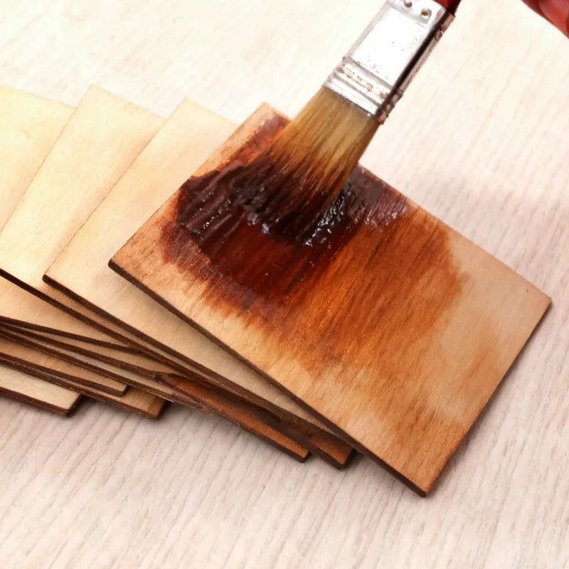 10cm Blank Wood Sheets Square Boxwood Pieces Unfinished Wood Boards For DIY Painting Laser Cutting Engraving Crafts Model Mak