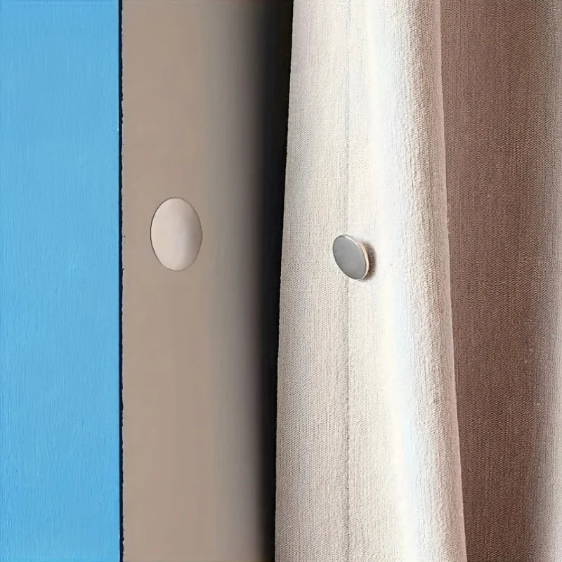 Modern metal magnetic hook, suitable for curtains - easy to install wall mounted magnetic buckle