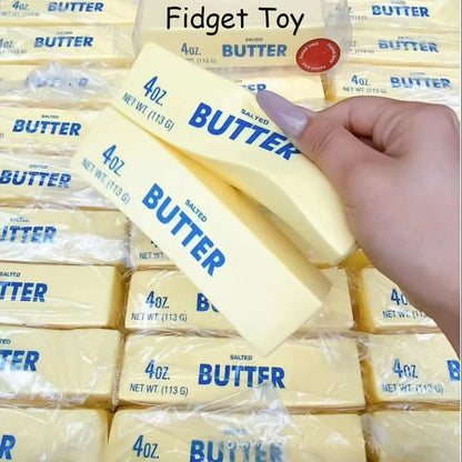Butter Stick Squishy Toy Slow Rising Squeeze Toy Butter Bar Brick Squishy Fidget Toy Anti Stress Release Hand Relax Gift Toy