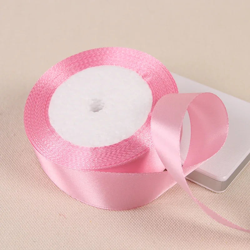6/10/15/20/25/40/50mm Satin Ribbons DIY Artificial Crafts Wedding Party Supplies Handicraft Sewing Accessories Material 22met