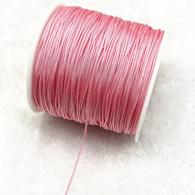 NEW 0.4/0.8/1.0/1.5mm Nylon Cord Thread Chinese Knot Macrame Cord Bracelet Braided String DIY Tassels Beading Shamballa Threa