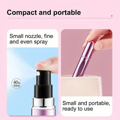 5ml Perfume Sub-bottles Bottom Filling High-end Portable Press Spray Small Spray Bottle Empty Bottle Sample Subpackaging Devi
