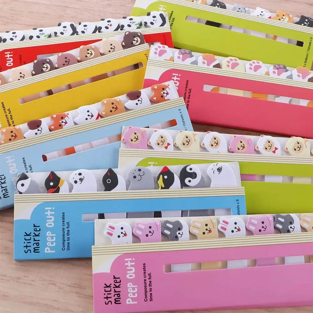 Cute Penguin Cat Panda Memo Pads Sticky Notes Index Posted Planner Office Creative School Stationery