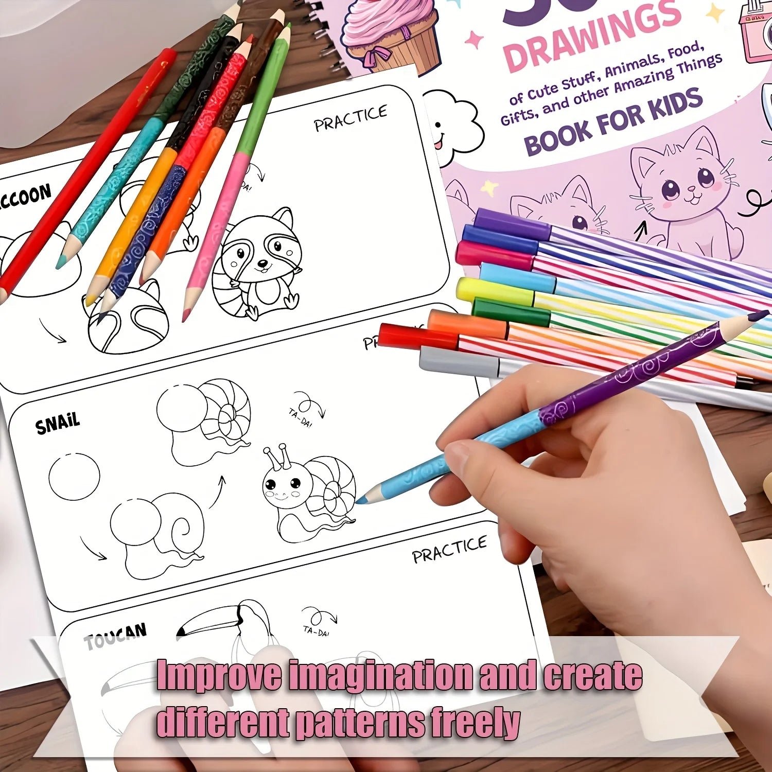 How to Draw Anything for Painting Enthusiast, 300 Cute Step-by-Step Simple Drawings of Adorable Things, Animals, Food, Gifts